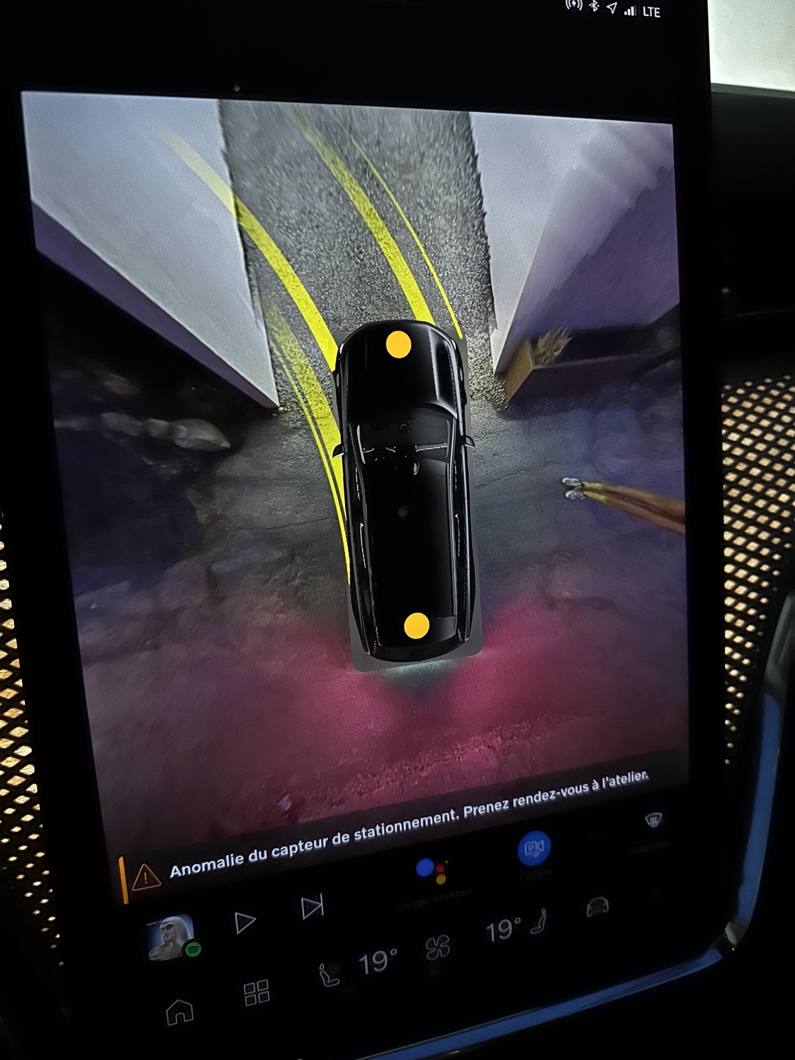 Parking sensor anomaly